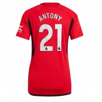 Manchester United Antony #21 Hjemmebanetrøje Dame 2023-24 Kortærmet